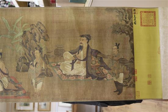 A group of Chinese scroll paintings